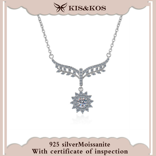 #88 KIS&KOS 925 0.5ct Moissanite necklace