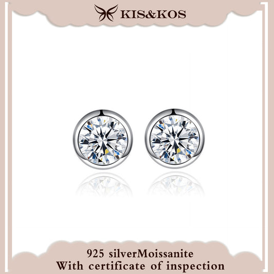#23 KIS&KOS Moissanite Bubble Earrings S925  0.5CT 1CT