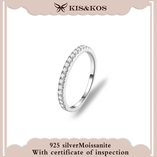 #53 KIS&KOS S925 1ct D-color Moissanite Row Ring